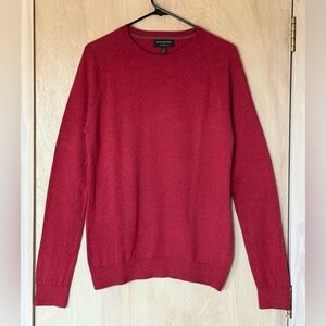 Banana Republic Men’s Brick Red Luxe Cashmere Silk Cotton Crewneck Sweater M